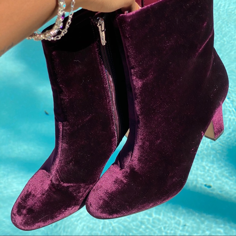 Lauren Ralph Lauren velvet booties